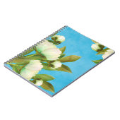 Carnet Bouquet de fleurs de pivoines blanches chic (Côté gauche)