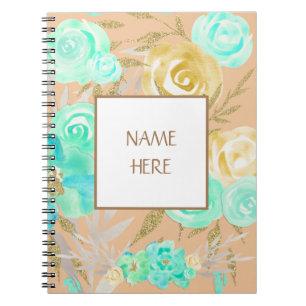 Carnet Bouquet de fleurs personnalisé
