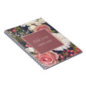 Carnet Bouquet de fleurs romantique (Côté Droit)