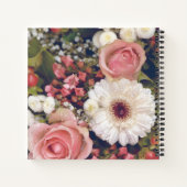 Carnet Bouquet de fleurs romantiques (Dos)