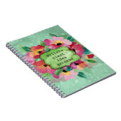 Carnet Bouquet de fleurs roses | Ecrivains Plante Idea Ga (Côté Droit)