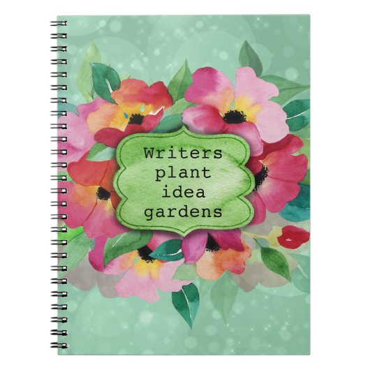 Carnet Bouquet de fleurs roses | Ecrivains Plante Idea Ga (Devant)