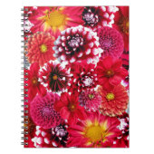 Carnet Bouquet de fleurs rouges (Devant)
