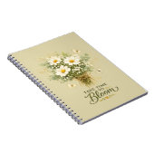 Carnet Bouquet de fleurs sauvages blanches (Côté Droit)