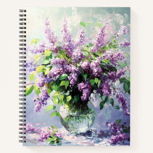 Carnet Bouquet de lilas fleuri de lavande