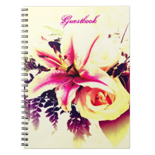 Carnet Bouquet de lis - Guestbook Wedding/de Fête de la