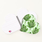 Carnet Bouquet de lys de la vallée fleurs sur vert (Intérieur)