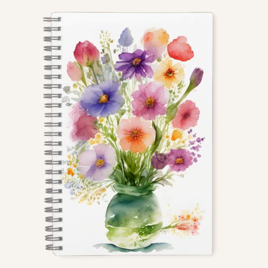 Carnet Bouquet de printemps de l'aquarelle (Recto)