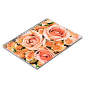 Carnet Bouquet de rose rose poire (Côté gauche)