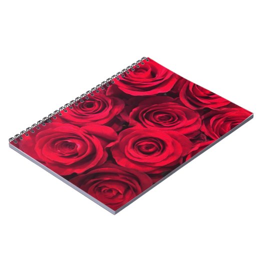 Carnet Bouquet de rose rouge de passion (Côté gauche)
