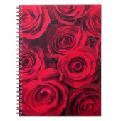 Carnet Bouquet de rose rouge de passion (Devant)