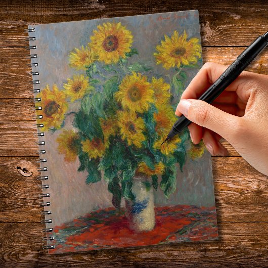 Carnet Bouquet de tournesols Monet