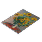 Carnet Bouquet de tournesols Monet (Côté gauche)
