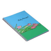 Carnet Bouquet de tulipes allongé (Côté Droit)
