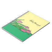Carnet Bouquet de tulipes allongé  (Côté gauche)