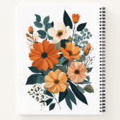 Carnet Bouquet des fleurs d'automne (Dos)