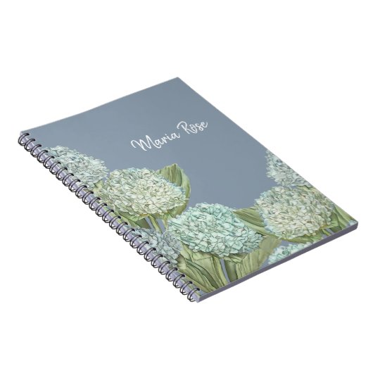 Carnet Bouquet Dusty Blue Hydrangea (Côté Droit)