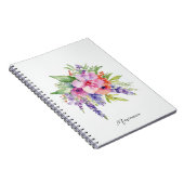 Carnet Bouquet floral aquarelle (Côté Droit)