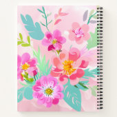 Carnet Bouquet floral coloré (Dos)