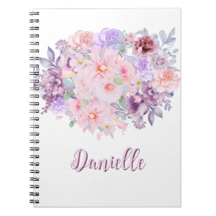 Carnet Bouquet floral personnalisé
