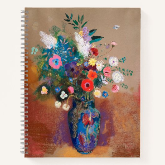 Carnet Bouquet of Wild Field Flowers - Odilon Redon (Devant)