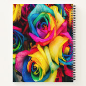 Carnet Bouquet Rose arc-en-ciel (Dos)