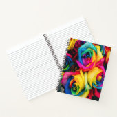 Carnet Bouquet Rose arc-en-ciel (Intérieur)
