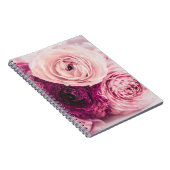 Carnet Bouquet rose romantique : marque vintage. (Côté Droit)