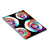 Carnet Bouquets de roses orange sur un arrière - plan noi (Côté Droit)