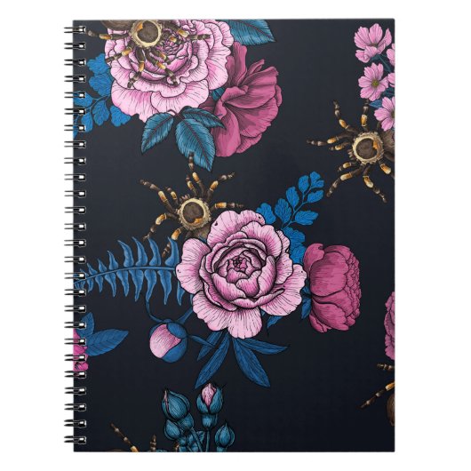 Carnet Bouquets et tarantula 2 (Devant)