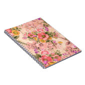 Carnet Bouquets motif rococo sans couture. Belle bouque (Côté Droit)