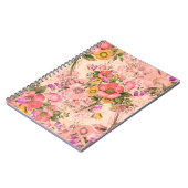 Carnet Bouquets motif rococo sans couture. Belle bouque (Côté gauche)