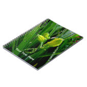 Carnet bourgeons verts printaniers (Côté gauche)
