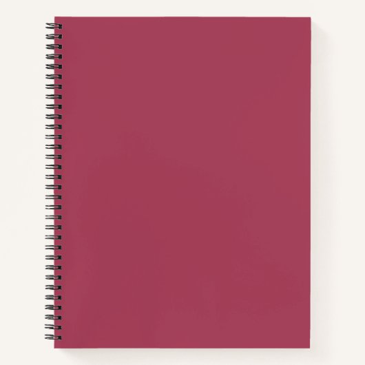 Carnet  Bourgogne clair (couleur solide)  (Devant)