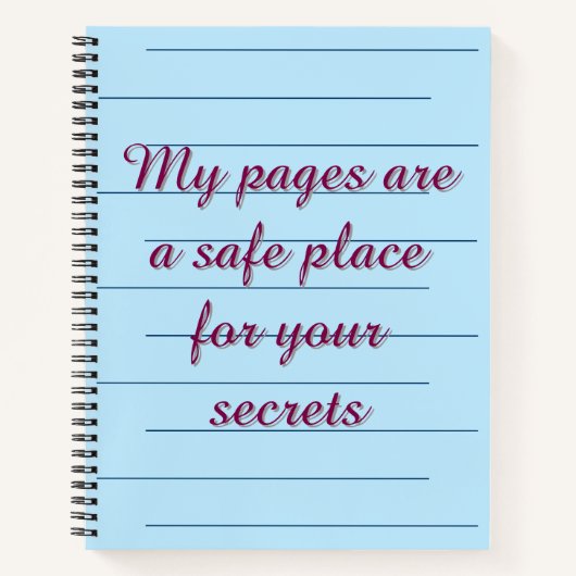 Carnet Bourgogne Romantique & Garde-Secrets Bleu (Devant)