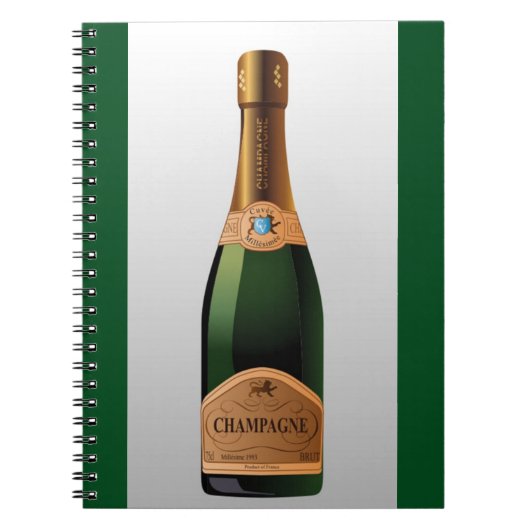 CARNET BOUTEILLE DE CHAMPAGNE (Devant)