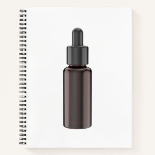 Carnet Bouteille de verre avec pipette