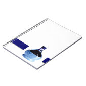 Carnet bouteille de vin bleu (Côté gauche)