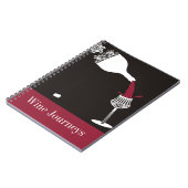 Carnet bouteille de vin de versement décorative en (Côté gauche)