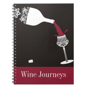 Carnet bouteille de vin de versement décorative en