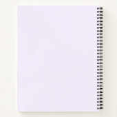 Carnet Bouteilles d'aquarelle Fleur sauvage Jardin Lilac (Dos)