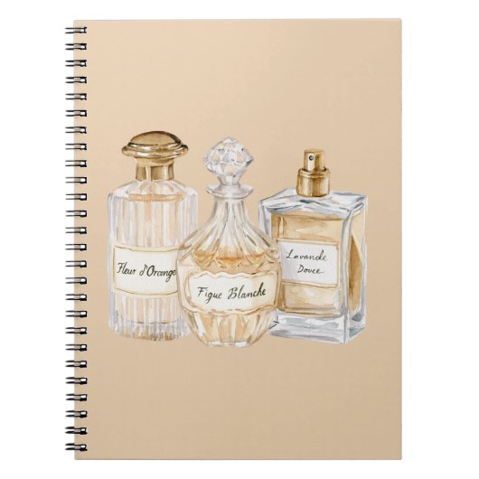 Carnet Bouteilles de parfum françaises (Devant)