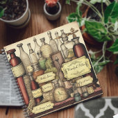 Carnet Bouteilles de potion Witchy Dark Academia, personn