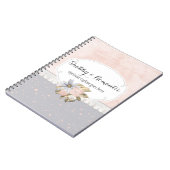 Carnet Boutique de boutons de couture floraux rustiques s (Côté gauche)
