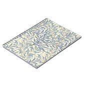 Carnet Bouton bleu saule (par William Morris) (Côté gauche)