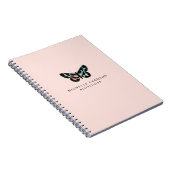 Carnet Bouton d'aquarelle rose pâle (Côté Droit)
