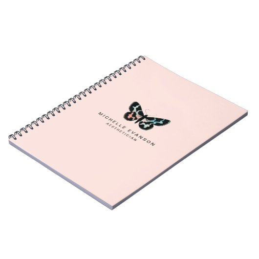 Carnet Bouton d'aquarelle rose pâle (Côté gauche)