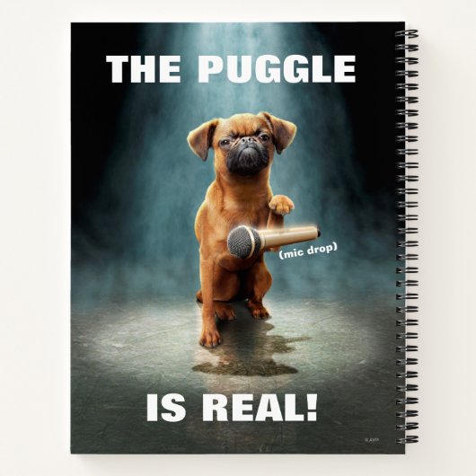 Carnet Bouton Puggle (Dos)