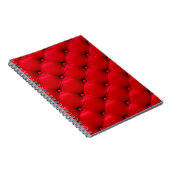 Carnet Boutonné sur la Texture rouge. Répéter le motif (Côté Droit)