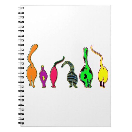 Carnet Boutons de chat colorés (Devant)